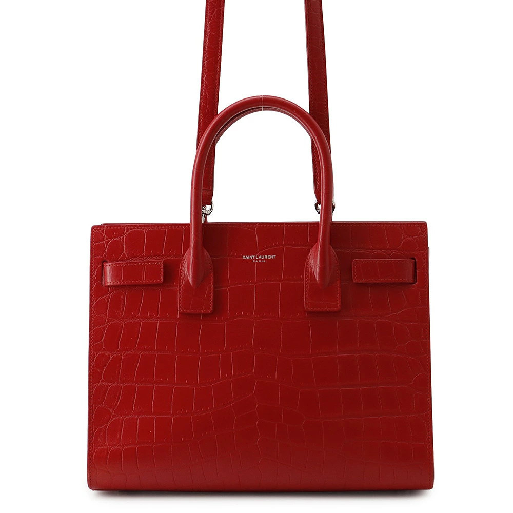 Saint Laurent Paris Handbag Sac de Jour Baby embossed leather shoulder bag